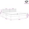 Storage Bed with Headboard Dark Grey 160 x 200 cm Velvet