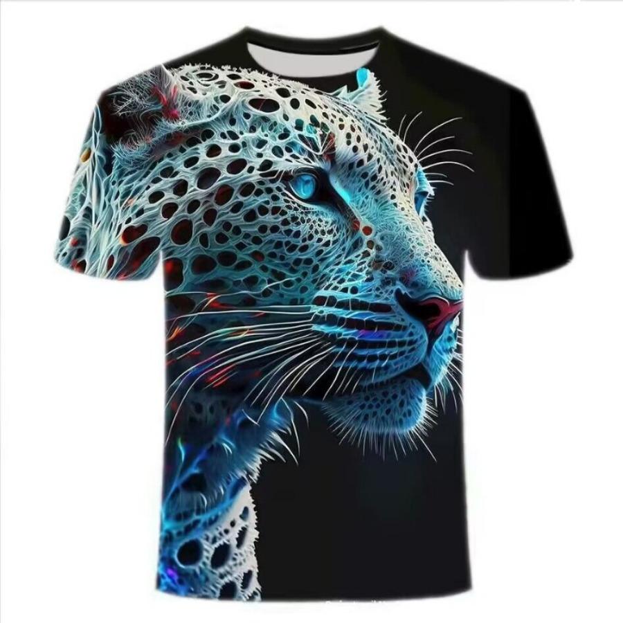 Men's Casual Digital Printing Trend T-shirt Digital Printing 3D T-shirt