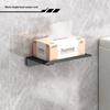 Self Adhesive Toilet Paper Roll Holder Plastic Mobile Phone Rack Toilet Manager Holder  Bathroom