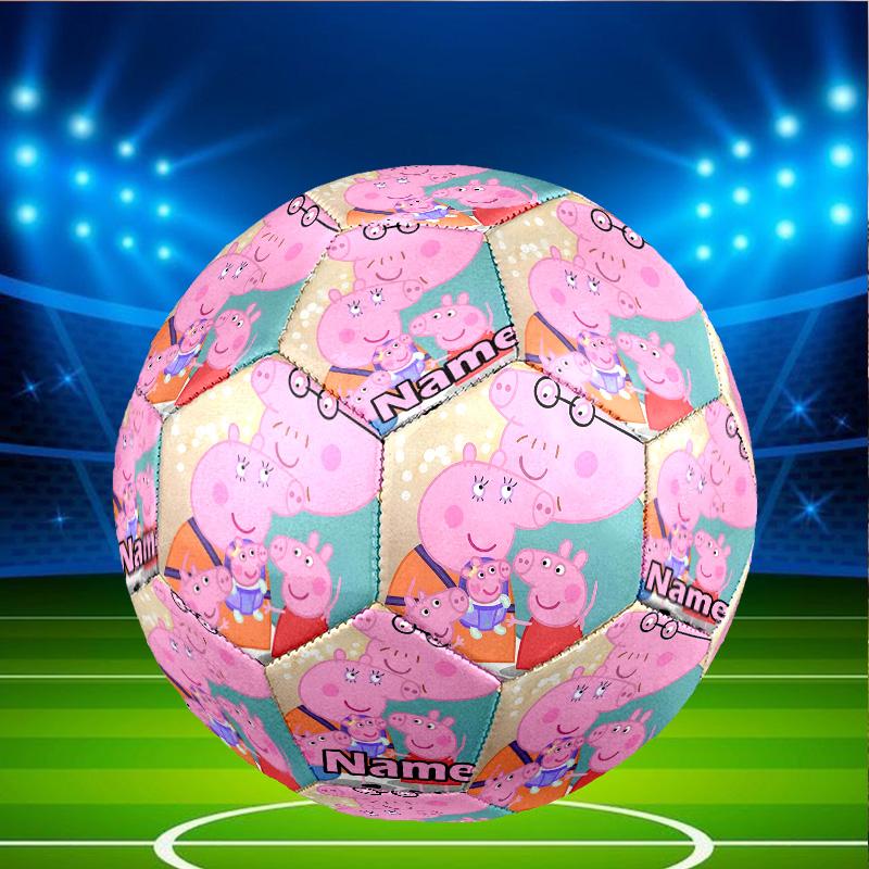 Custom Name Personalized Peppa Pig-A Print Size 5 Soccer Ball Training & Match Football, for Team, Kicking, Gift for Football Enthusiasts