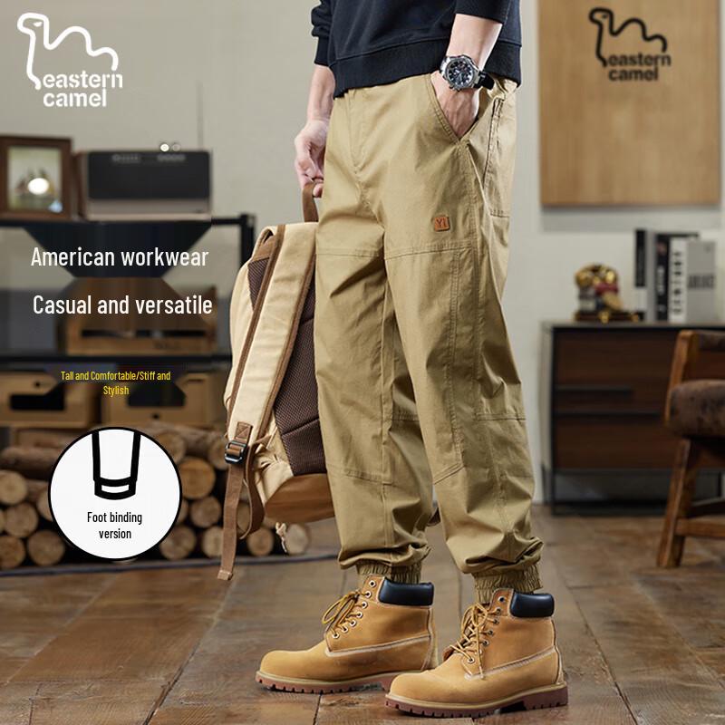 Men's American Style Loose Fit Cuffed Cargo Pants