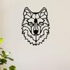 Wolfsmotiv-Dekor, Wandkunst-Dekorationen, Wohnzimmer, Büro, Esszimmer, Lobby, Wanddekoration, Wanddekoration, Metall-Wandbehang