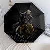 Witcher: Dark Warrior Automatic Umbrella - Suitable Travel Outdoor Portable Umbrella Birthday Gift Daily Essentials