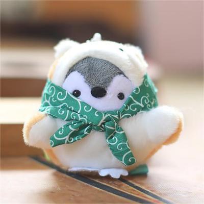 Kawaii Cartoon Penguin Stuffed Dolls Keychain Anime Energy Penguin Plush Koupen Chan Plush Pendant Kids Toy