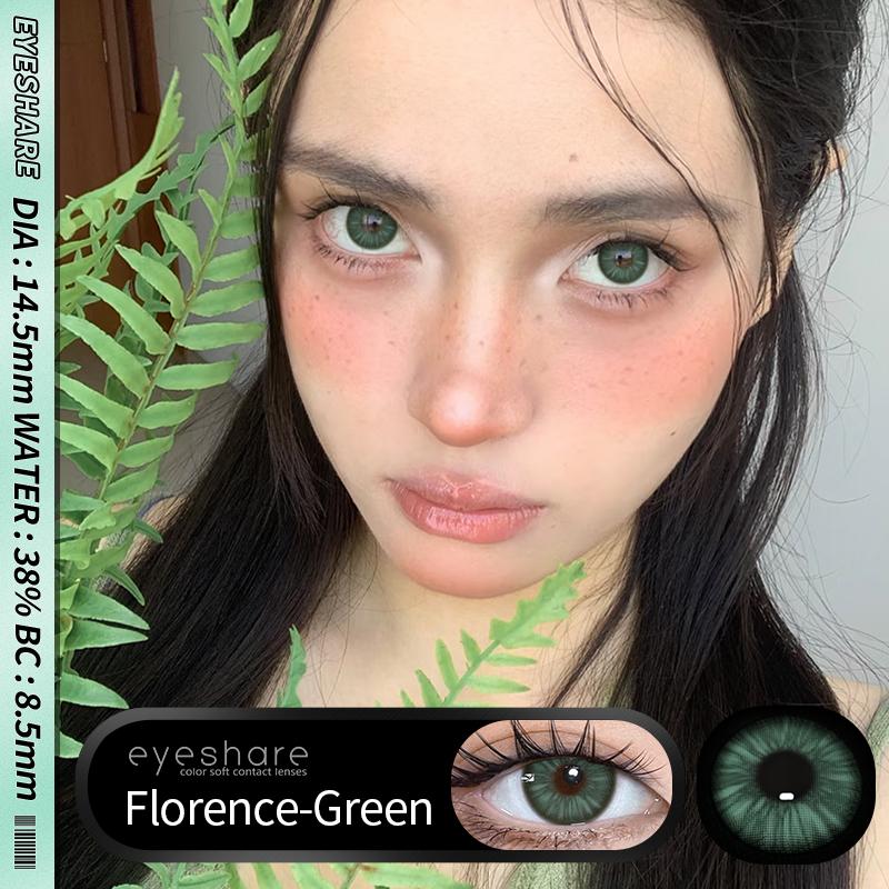 Eyeshare 1 Pair FLORENCE Series Eye Natural Looking Color Contact Lenses Cosmetic Contactlen