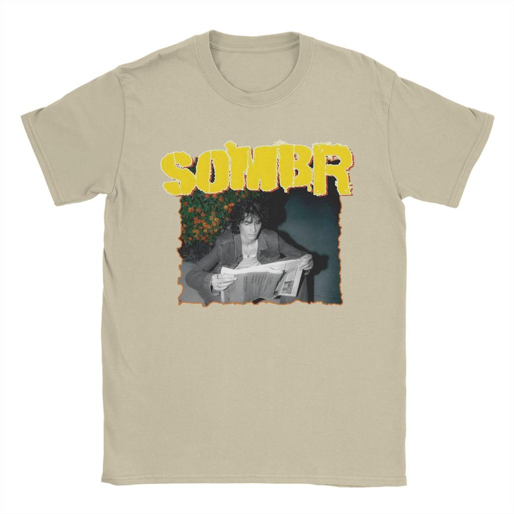 Vintage Singer Sombr T-Shirt Unisex Rundhals Baumwolle T-Shirts Kurzarm T-Shirt Große Größen Oberteile