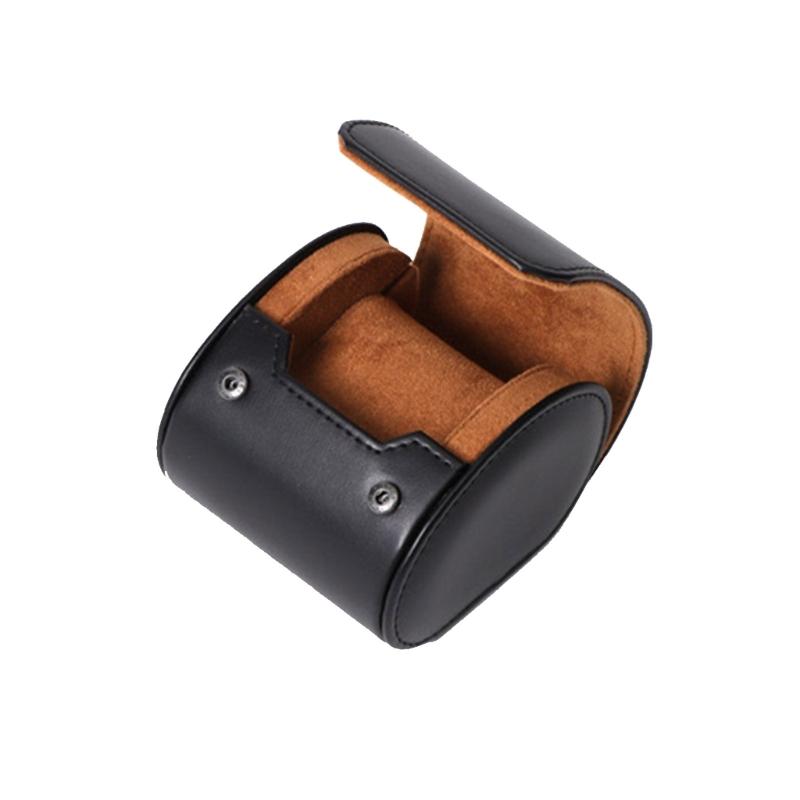 Leather Watch Storage Box Dust-Proof Organizer 1/2/3 Slot Watch Case Portable Watch Roll Travel Cases for Travel Men