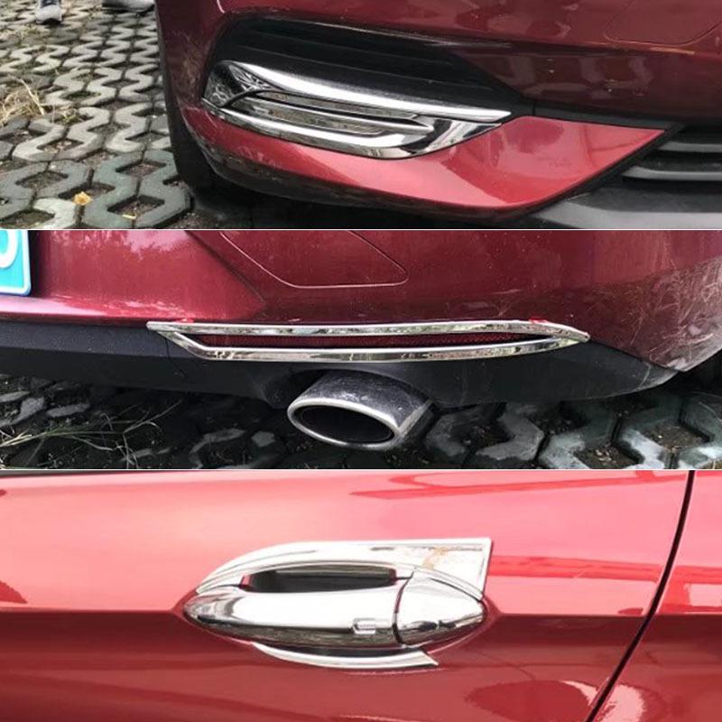 Fits 17 Buick Regal: fog lights, door bowls, handles, fuel cap, interior/exterior guard plates, and other exterior accents.