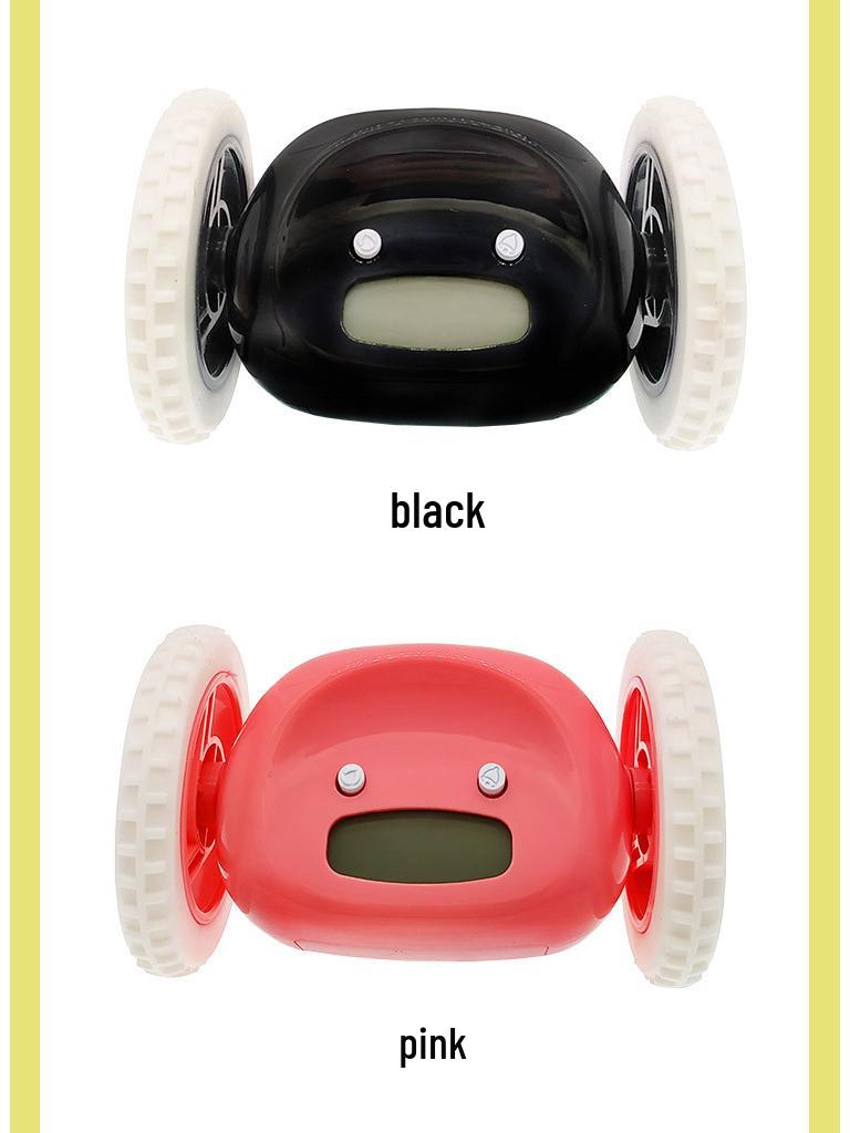 Runaway Alarm Clock - Fun Escape Clock with Wheels for Kids & Students, Snooze Feature