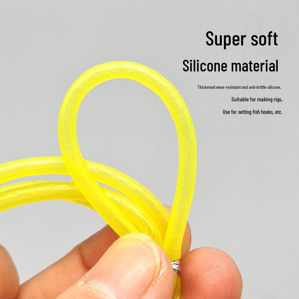 Egret Fly Luminous Silicone Anti-Bite Fishing Tube, 3/4/5mm Thick, Attracts Fish for Sea & Boat Fishing