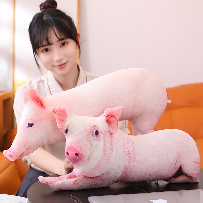 Simulation Cute Cartoon Pig Plush Toy Stuffed Soft Animal Real Life Piglet Doll Creative Pillow Children Kids Toys Gift for Girl