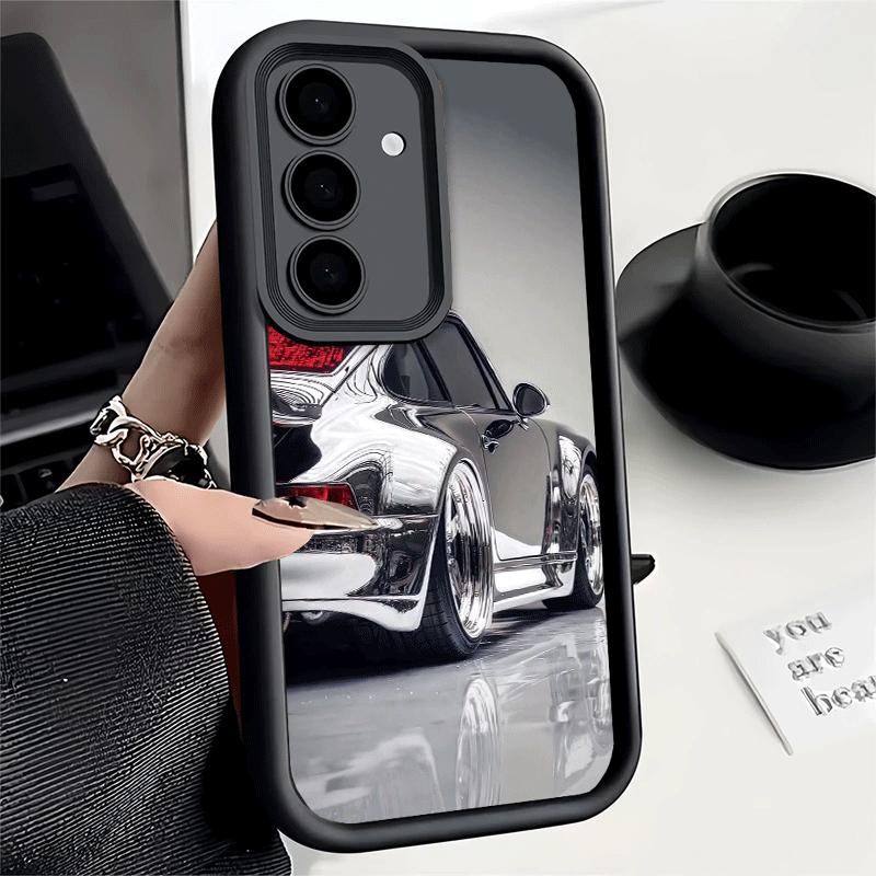 Phone Case for Samsung Galaxy A17 A16 A15 A14 A13 Electroplated Style Sports Car A56 A36 A26 A55 A35 A25 A54 A34 A24 A53 A33 A23