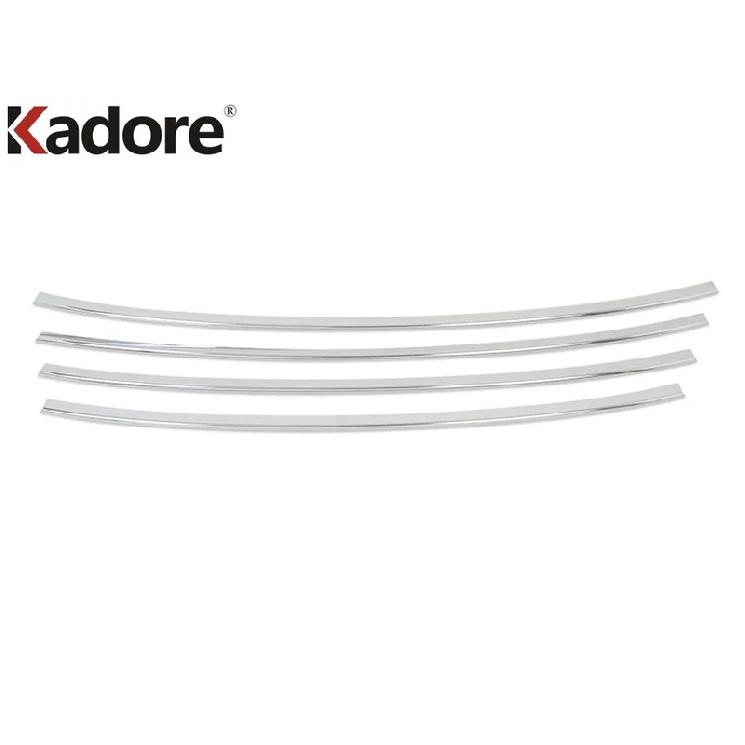 Front Grille Grill Cover Trim For Toyota Corolla 2017 2018 Facelift Chrome Car Front Lower Grills Molding Strip Accesories