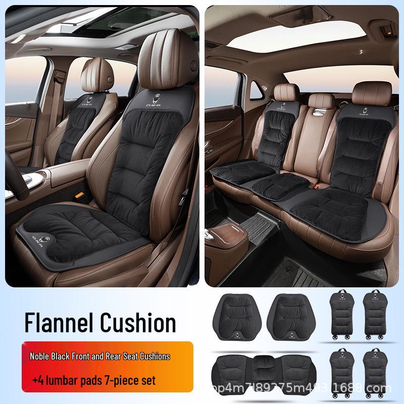 Flannel Lumbar Support Car Seat Cushion for ORA Good Cat, Lightning Cat, Ballet Cat, Black Cat, and White Cat Models.