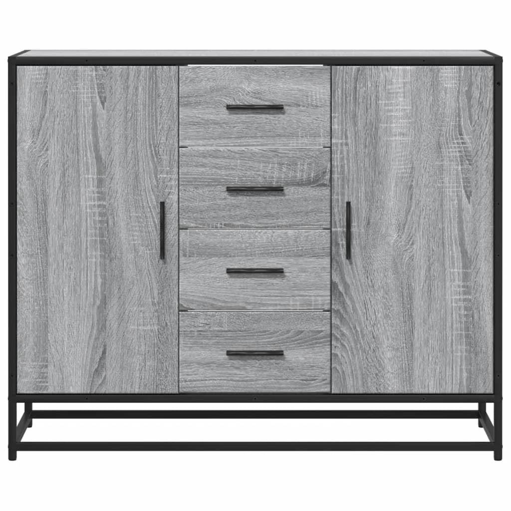 Sideboard Gray Sonoma 92x35x76 cm Particleboard