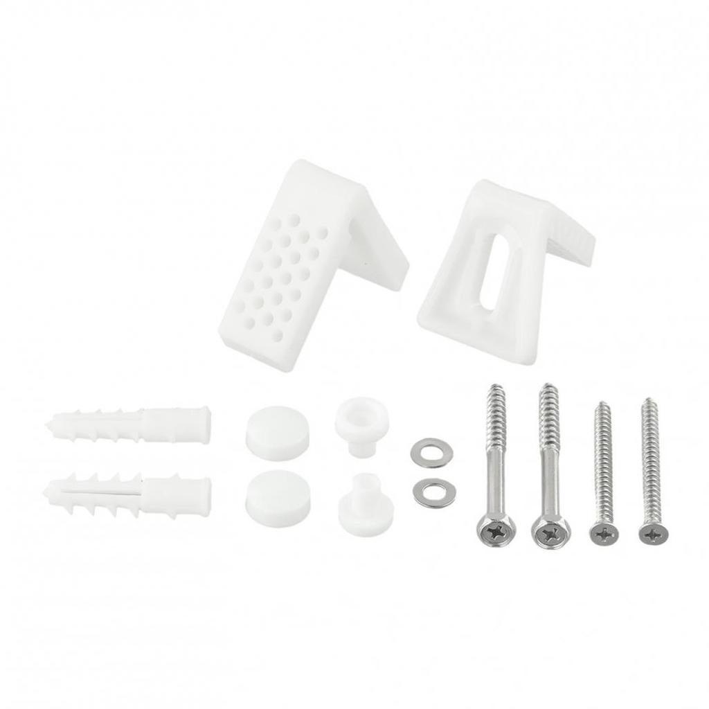 WC a Pavimento Angolato per Bagno Bidet O per Kit di Fissaggio Semi-Colonna Bulloni