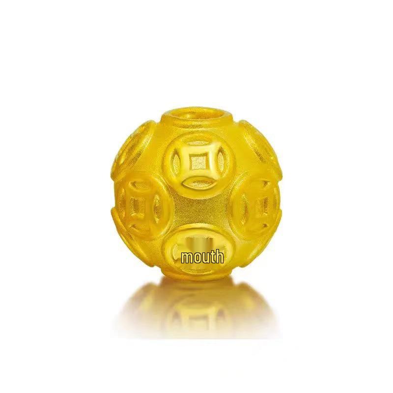 Gold Plated Auspicious Cloud Beads Bracelet with Six-Character Mantra - Handmade Luxury for Men and Women