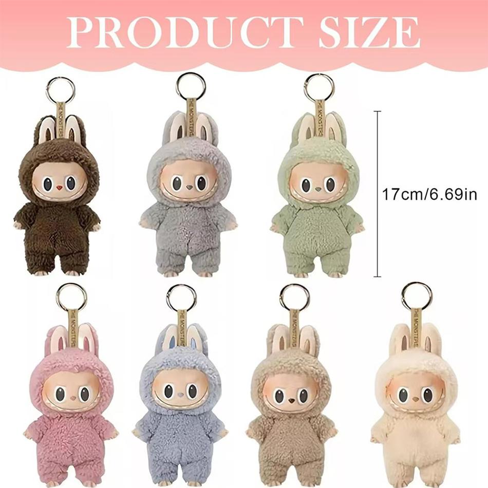 Niedliche Labubu Monster Blind Box Herz Macaron Kawaii Überraschungstüte Figur Modell Schlüsselanhänger Überraschungsgeschenk Spielzeug