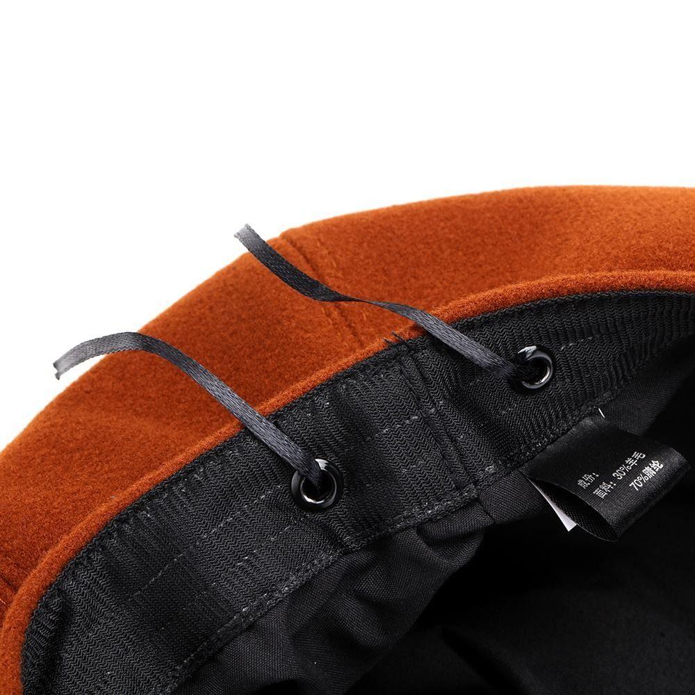 Woolen Fabric Baker Cap Solid Color Beret Hat Fashion Octagonal Cap  Autumn Winter