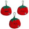 NEW Cartoon Plush Tomato Coin Purse Pendant Cute Portable Wallet Storage Pouch Hanging Ornament Bag Decoration Accessories Gift