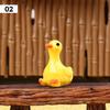 56PCS Glow In Dark Duck Resin Decorations Mini Luminous Ducky Ornaments For DIY Fairy Garden Desktop Car Office Decor