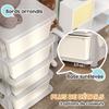 Children's Toy Organizer, 4 Drawers, 4 Tiers, Plastic Boxes, 37 x 37 x 76 cm, Cream