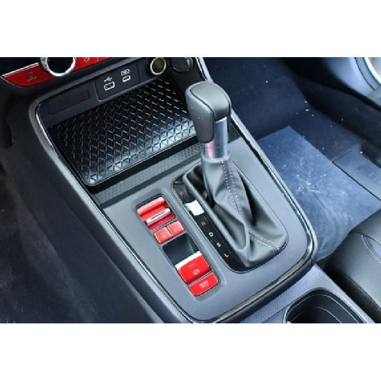 Red For Honda CRV CR-V -2024 Aluminum Console Gear Shift Button Cover Trim