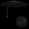 Garden Sun Umbrella Black 248 x 248 x 148 cm
