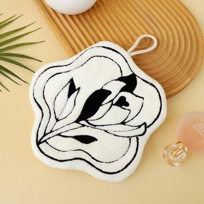Hangable Hand Towel, Thickened Absorbent Quick-drying Bathroom Special Handkerchief Hand Cloth Children's Handkerchief Towels