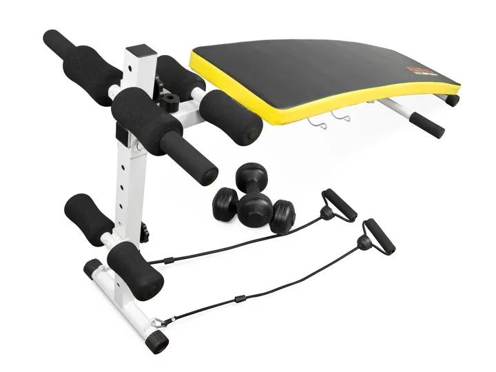 Bancă de antrenament cu înclinație Neo-Sport Bancă de exerciții Antrenament pentru corp complet Bancă de presă pentru sala de forță de acasă Antrenament de forță cu expander cu gantere