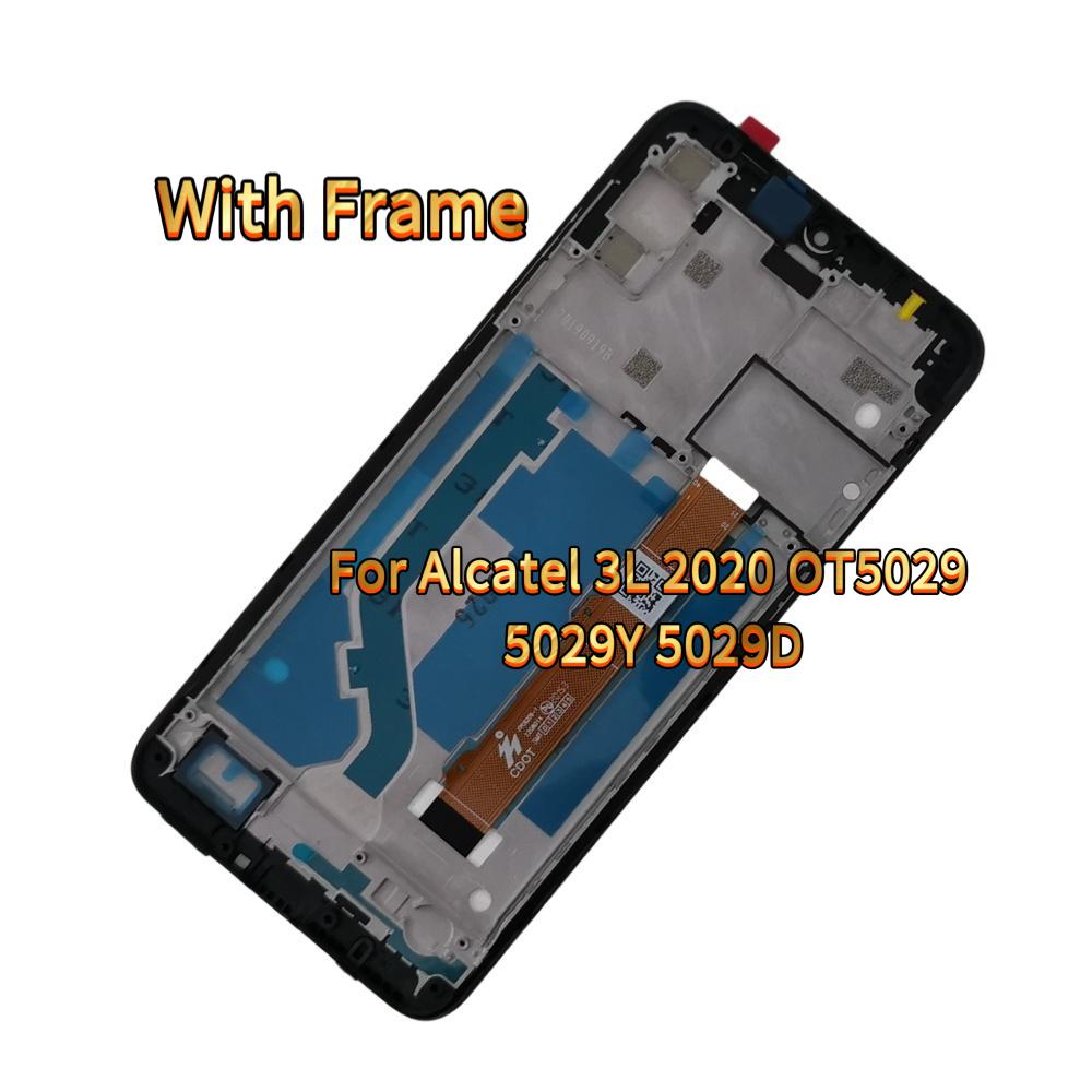LCD Screen and Digitizer Full Assembly For Alcatel 3L 2020 OT5029 5029Y 5029D With Frame
