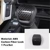 Carbon Fiber Car Shift Knob Cap Full Sticker Cover Trim For Toyota Land Cruiser LC70 LC250 LC300  2024 2025 Auto Accessories