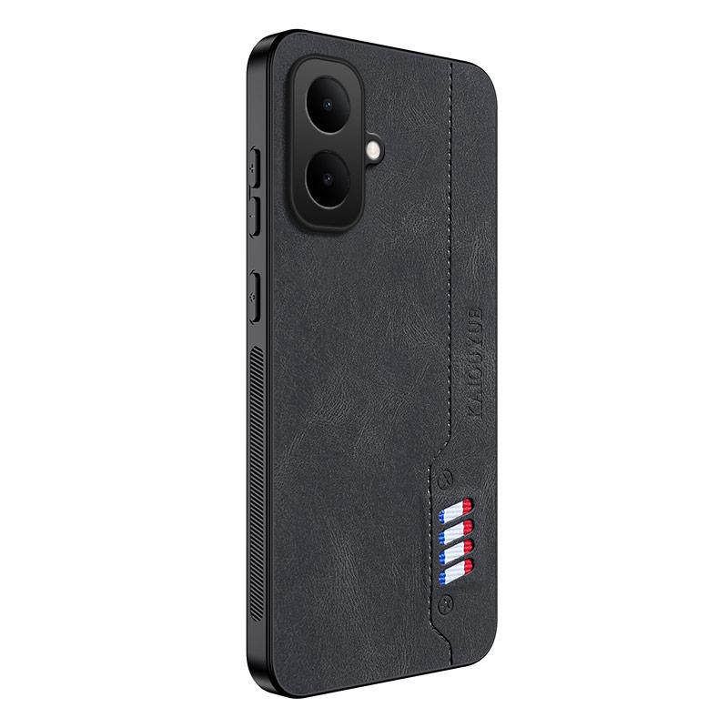 

Для Infinix Smart 10 4G Матовий шкіряний чохол для телефону з відчуттям шкіри М яка задня кришка Фунда для Infinix Smart 10 Захисник Infinix Smart 10 чорний