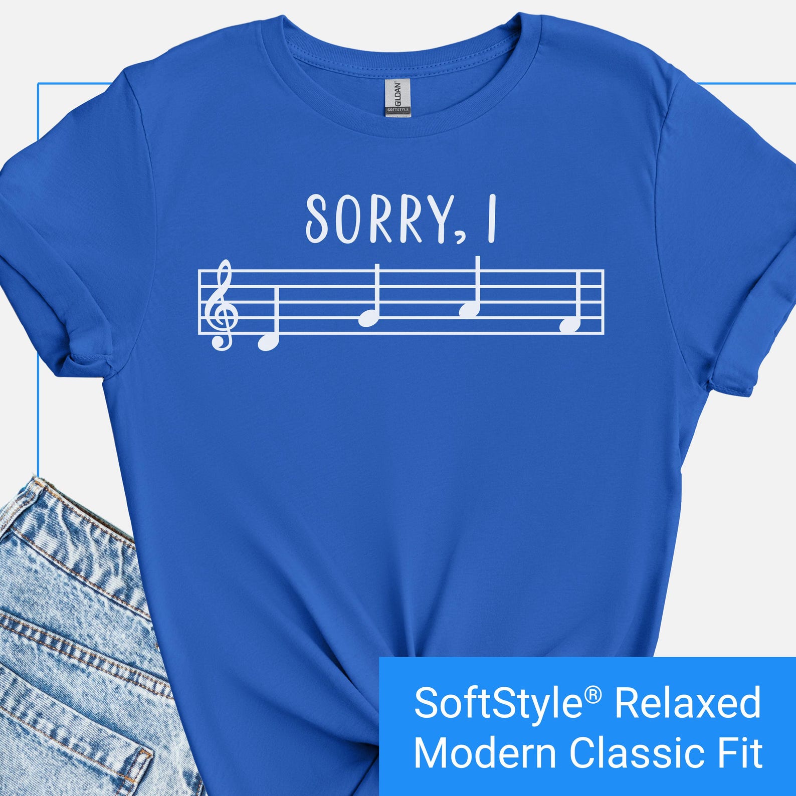 Sorry I DGAF Shirt Funny Music Shirt, Adult Music Lover Gift Tee, Perfect for Band Director, Music Teacher, Choir Teacher, Musicians 3XL
