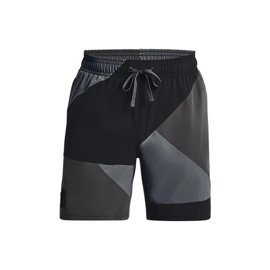 Under Armour Curry Woven 7 inch Basketball Shorts Black Grey Men s 1377306-001 M