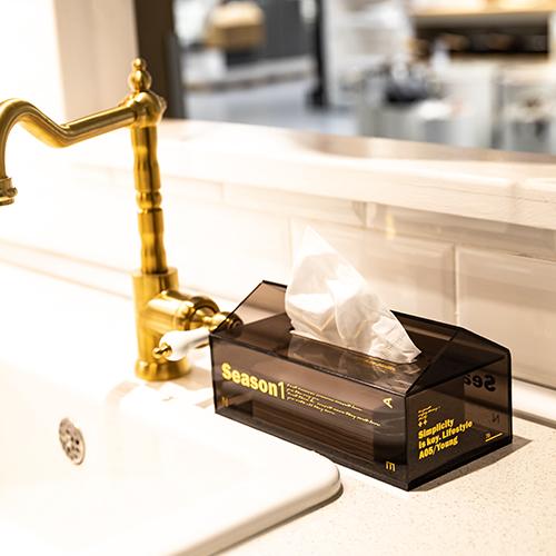 

Clear Acrylic Tissue Box,Bathroom Facial Napkin Box Holders,Table Clear Dryer Sheet Dispenser for Bathroom,Kitchen and Cars