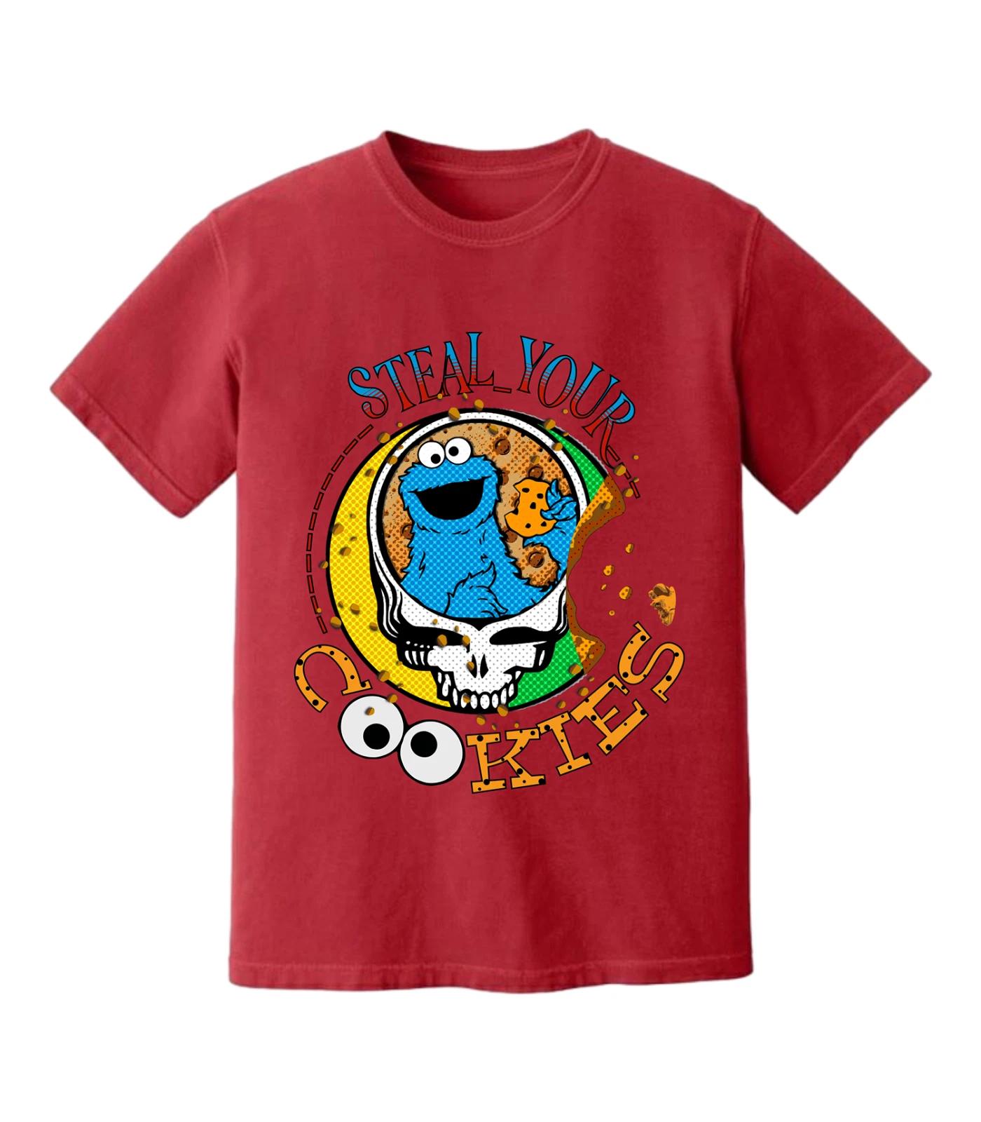 

Steal Your Cookies Cookie Monster Grateful Dead Mashup Tee 120