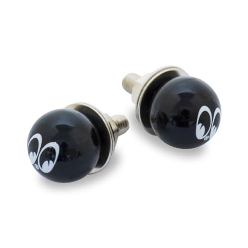 MOON EYES License Bolts (Left & Right Set) Black, Universal Fit AA-113MN BK