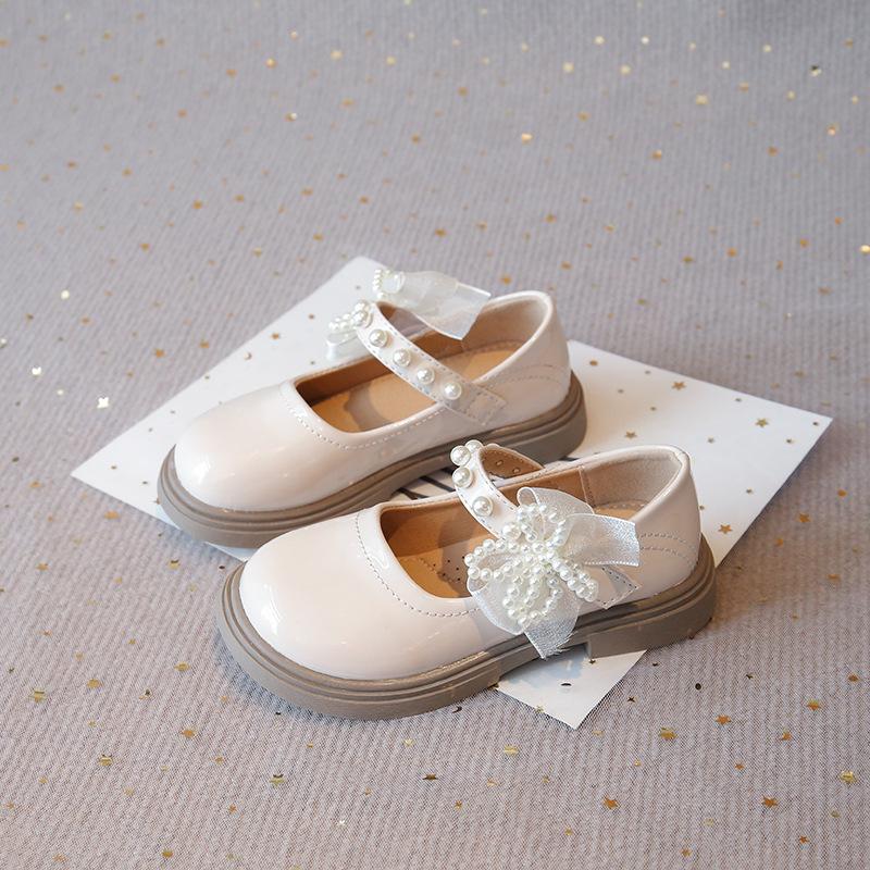 

New Summer Fashion Trend Girls Versatile Comfortable Soft-soled Leather Shoes 26 бежевий