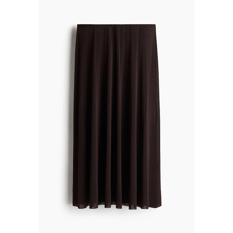 

HM Fall 2025 Women s Casual Fashion A- line Skirt 1264874 Dark brown 155/64(XS)