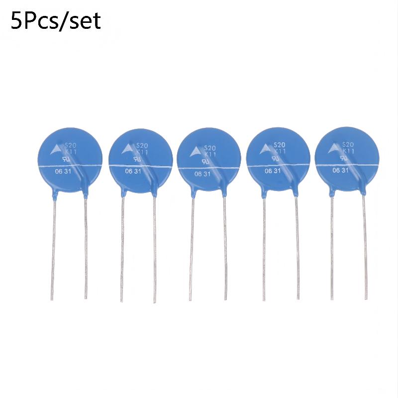 5Pcs/set S20K11 EPCOS Varistor Resistor Electronic Components B72220S0110K101 11VAC 20D180