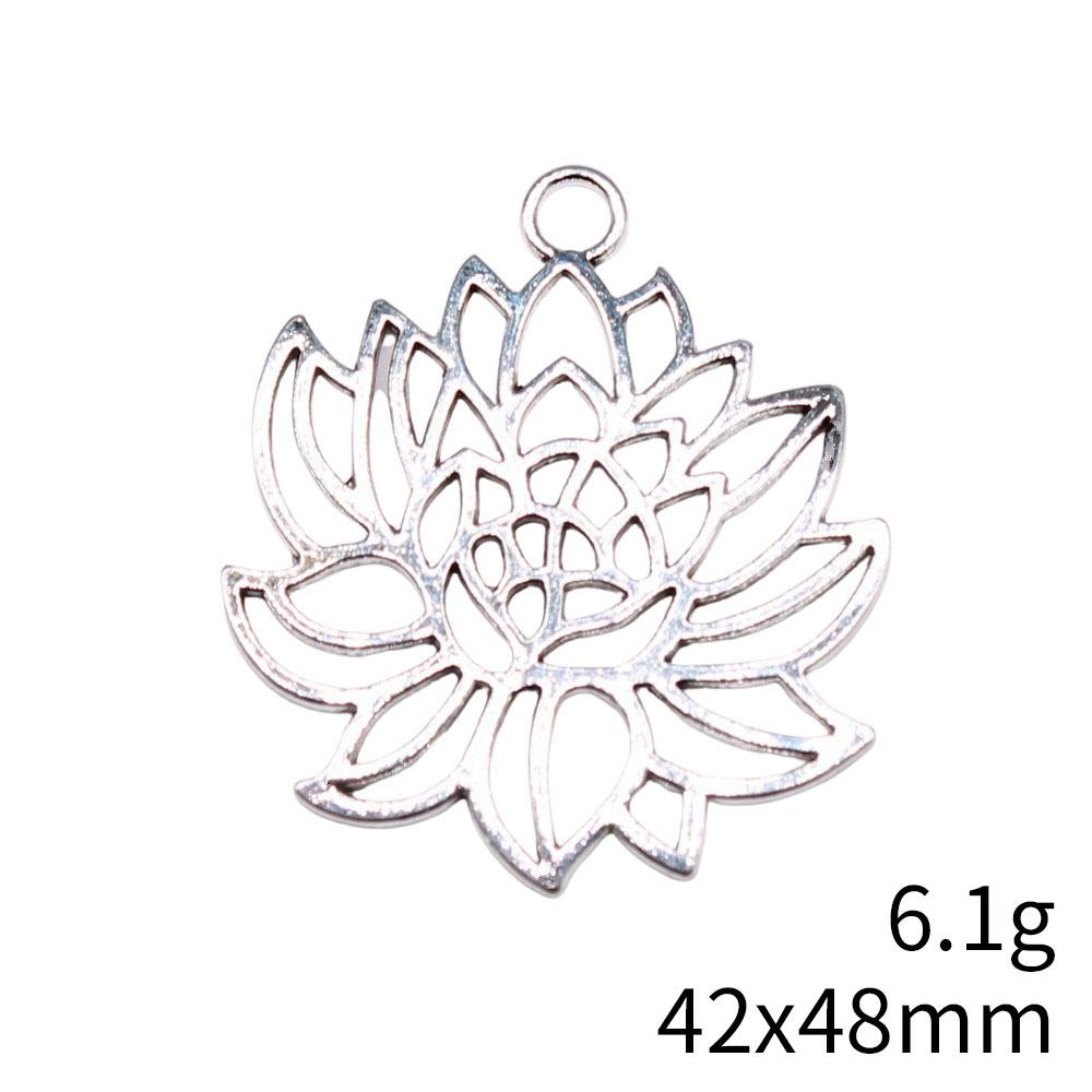 Flower Bud Charms Mini Floral Pendant Alloy Metal Leaf Findings Elegant Plant Jewelry Making Supplies For