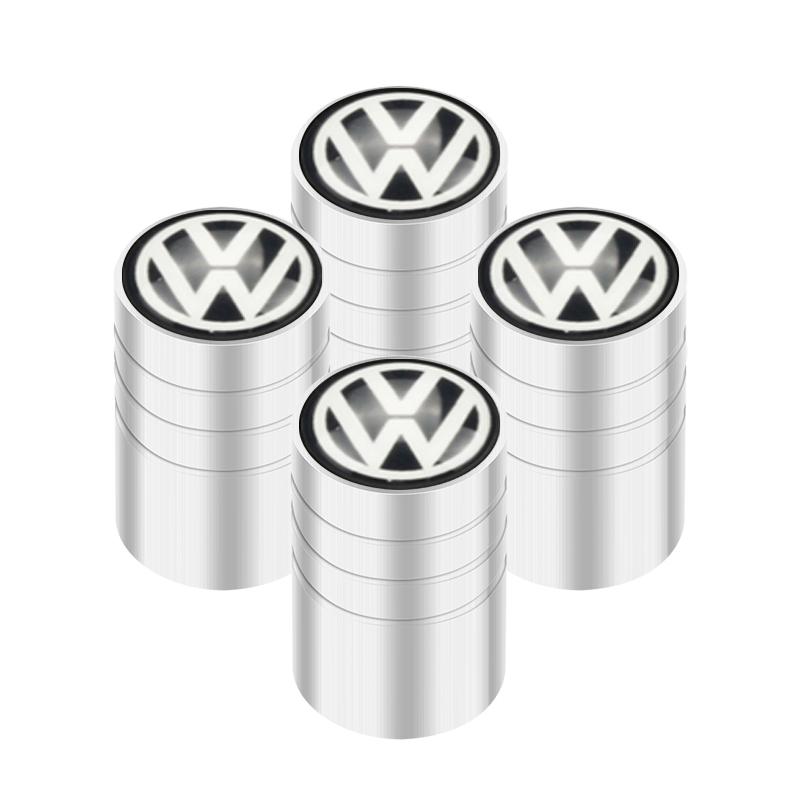 For VOLKSWAGEN 4pcs Auto Emblem Cap Stickers For VW Volkswagen Golf Polo Passat Tiguan Touran Jetta Accessories