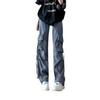 Women's Pink High-Waist Parachute Overalls - Quick-Drying, Wide-Leg, Casual American Sports Pants for Spring, Summer, and Autumn