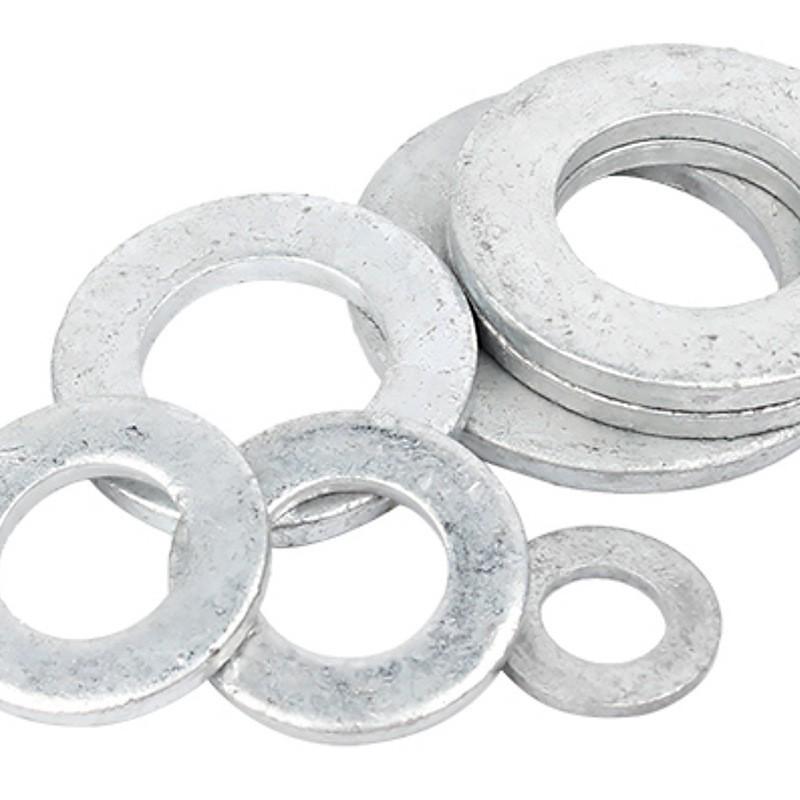 M8/M10/M12 Hot-Dip Galvanized Carbon Steel Round Flat Washers