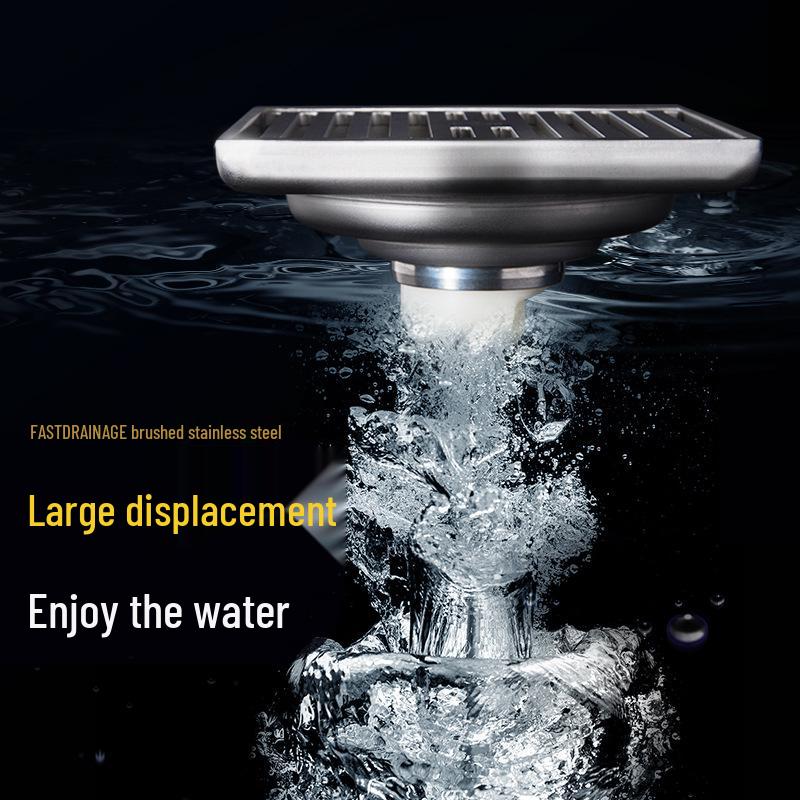 Desagüe de Ducha de Piso Submarino Ultra Fino a Prueba de Olores de Acero Inoxidable GF40-10B