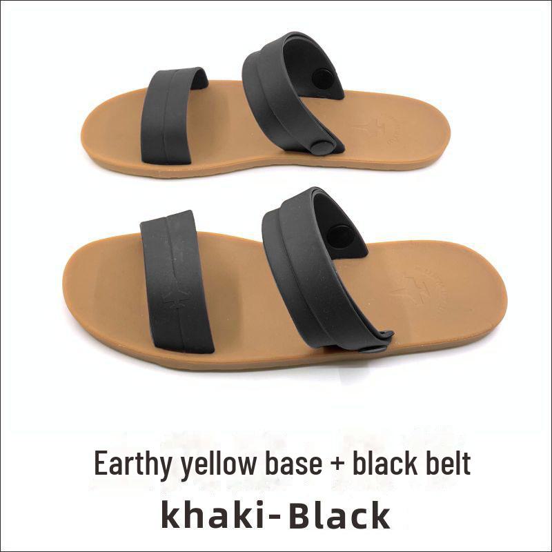 Vietnamese Rubber Sandals: Versatile Men's Casual Slip-Ons with Thai Tire Soles, Perfect for Trendy Business or Youthful Style.