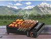 Portable Outdoor Smokeless Gas Grill for Camping and Barbecue with Cassette Gas Stove and Meat Rack