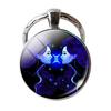 Key Chain 12 Constellation Zodiac Sign Pendant Double Face Keyring Key Holder