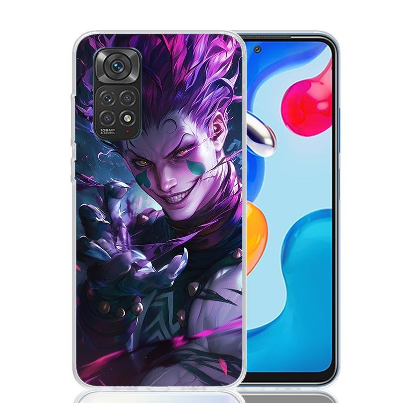 Huner X-Hunters Hisoka Phone Case For Xiaomi Redmi Note 15 14 13 12S 12 Pro Plus 11S 11E 11 11T 10S 10 Art Soft Pattern Cover Re